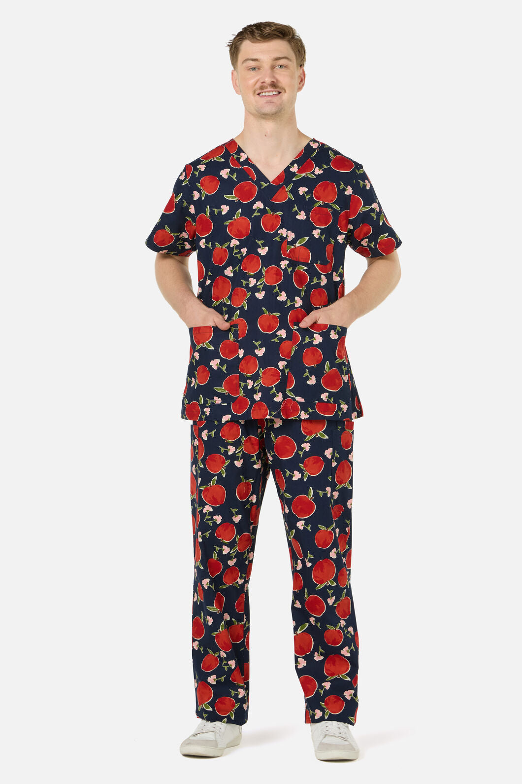 Scrubs With Love - Sweet Apple Scrub Set - navy