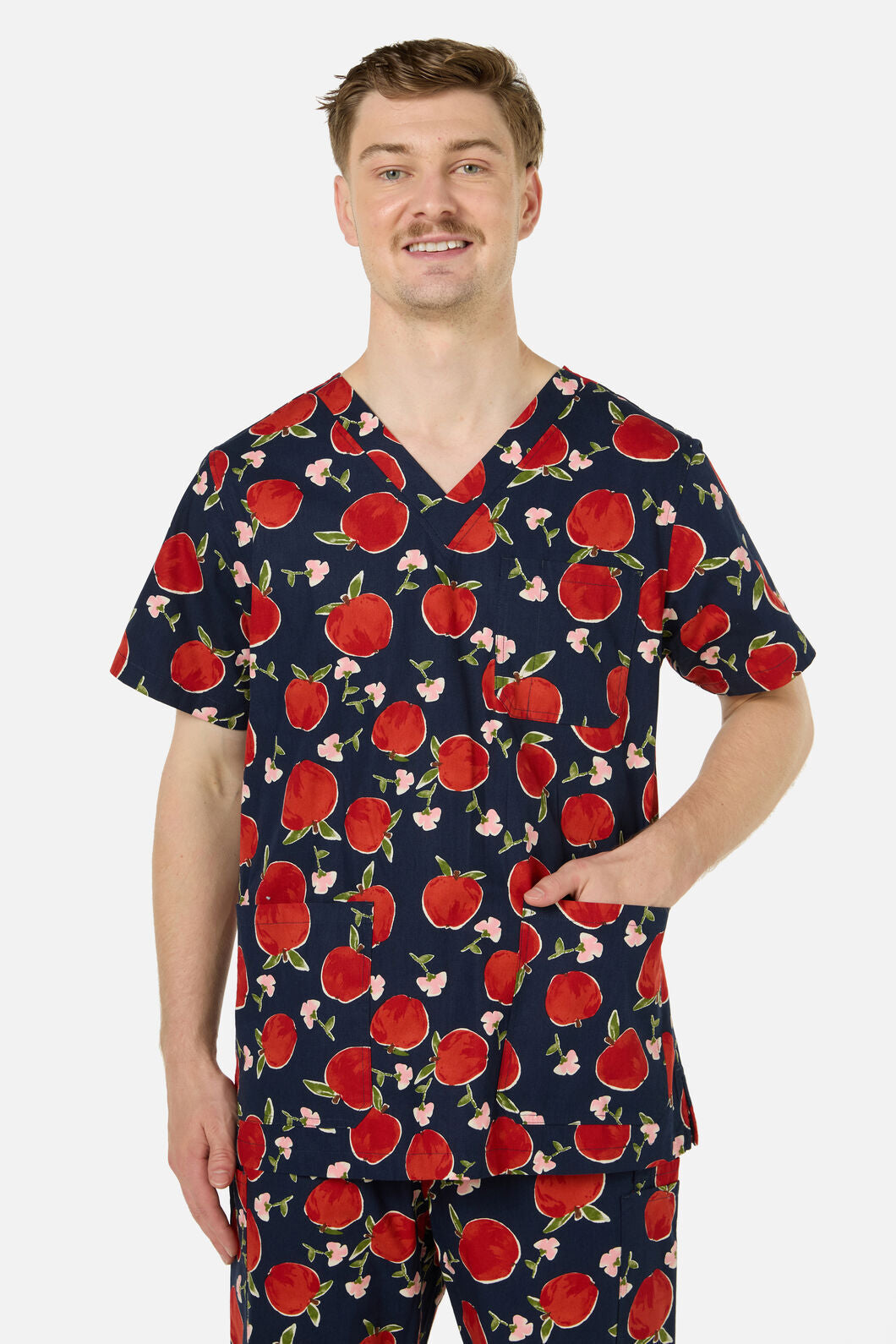 Scrubs With Love - Sweet Apple Scrub Set - navy