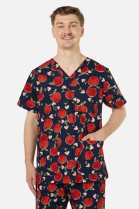 Scrubs With Love - Sweet Apple Scrub Set - navy