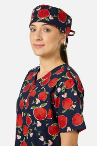 Scrubs With Love - Sweet Apple scrub hat - navy