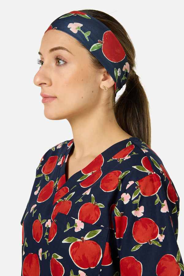 Scrubs With Love - Sweet Apple Scrub Headband - navy
