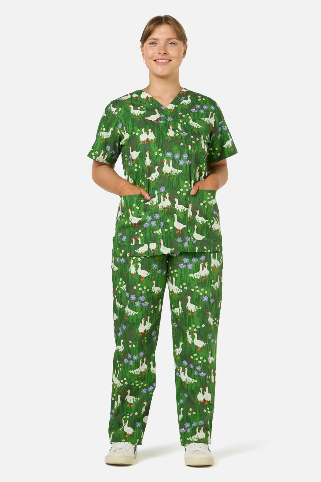 Scrubs With Love - Lucy Goosey scrub set - green