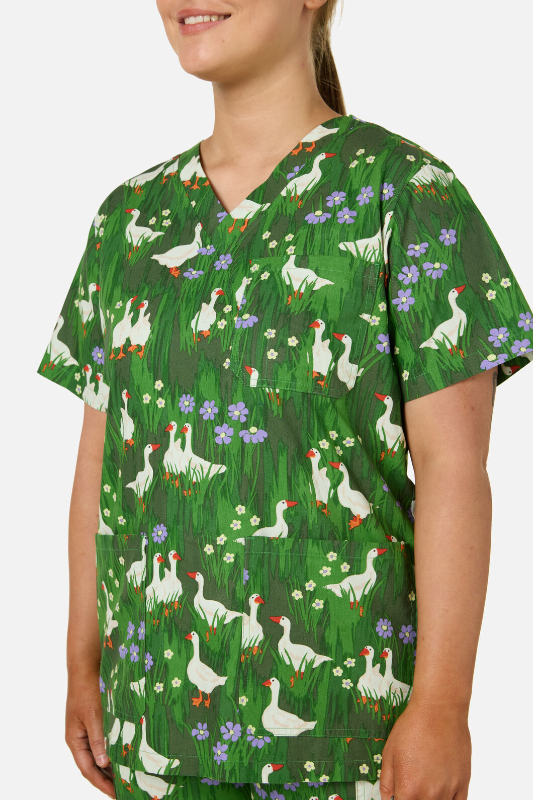 Scrubs With Love - Lucy Goosey scrub set - green
