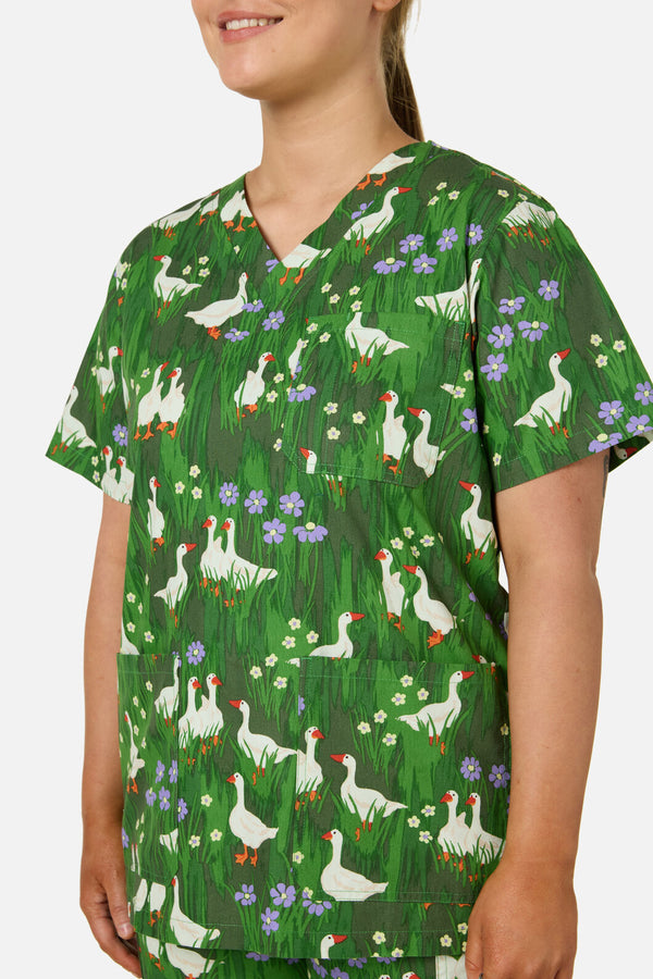 Scrubs With Love - Lucy Goosey scrub set - green