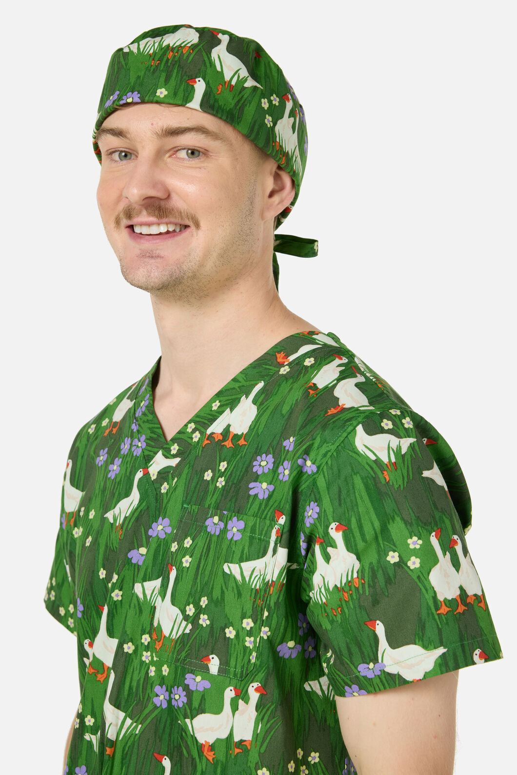 Scrubs With Love - Lucy Goosey scrub hat - green