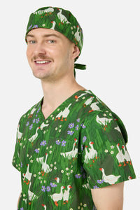 Scrubs With Love - Lucy Goosey scrub hat - green
