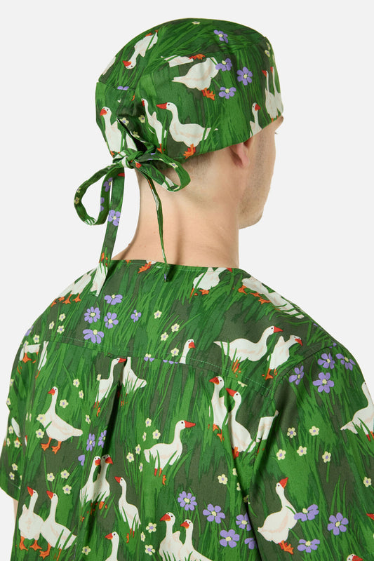 Scrubs With Love - Lucy Goosey scrub hat - green