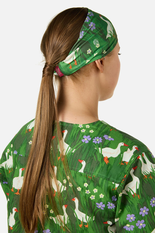 Scrubs With Love - Lucy Goosey Scrub Headband - green
