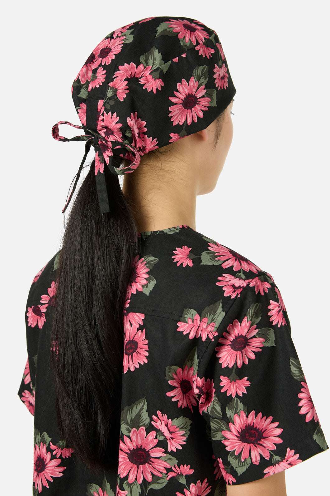 Scrubs With Love - Winter Daisy Scrub Hat - green