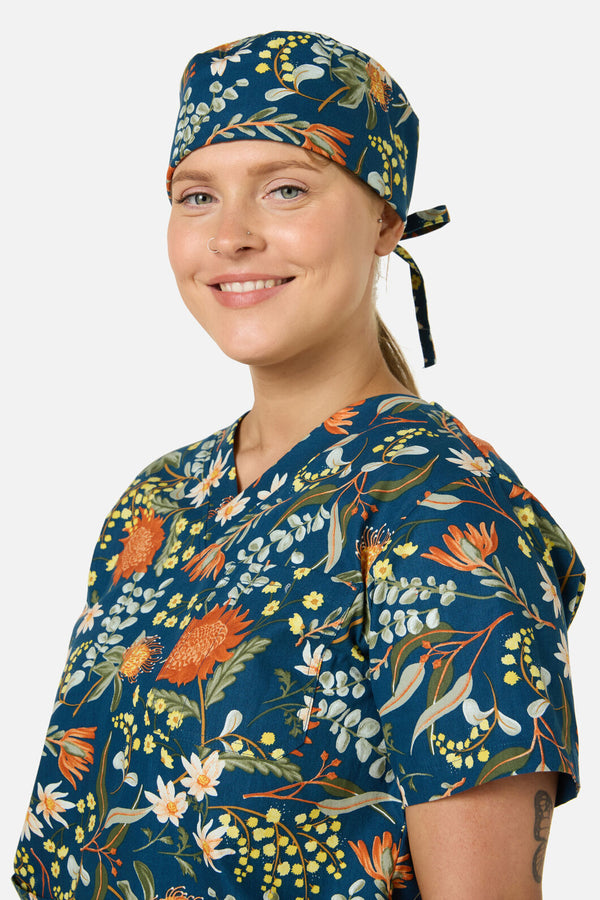 Scrubs With Love - Opal Native Scrub Hat - teal
