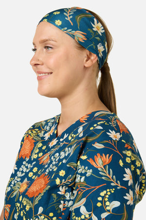 Scrubs With Love - Opal Native scrub headband - teal