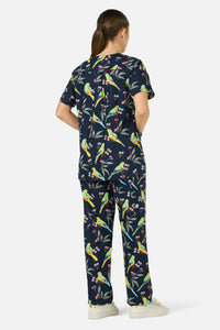 Scrubs With Love - Parrot Scrub Set - navy