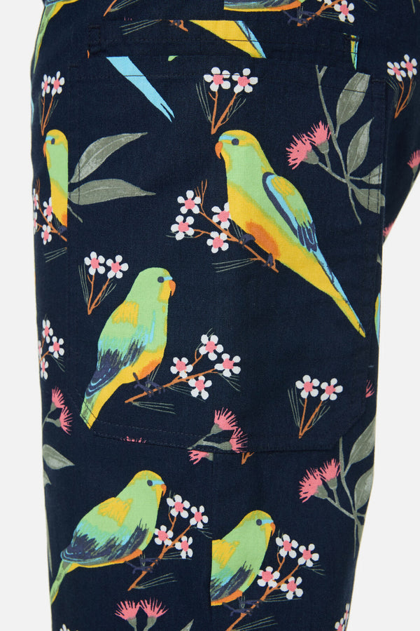 Scrubs With Love - Parrot Scrub Set - navy