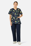 Scrubs With Love - Parrot Top & Pant scrub set - navy