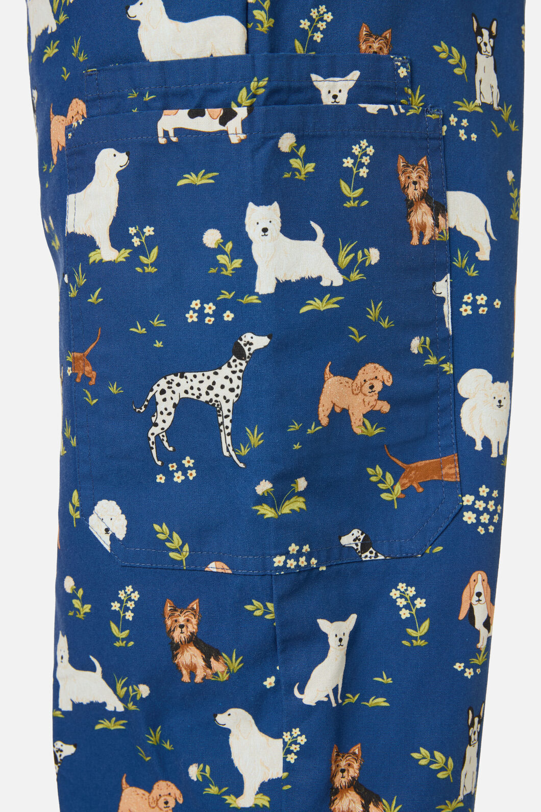 Scrubs With Love - Cute Dogs Scrub Set - navy