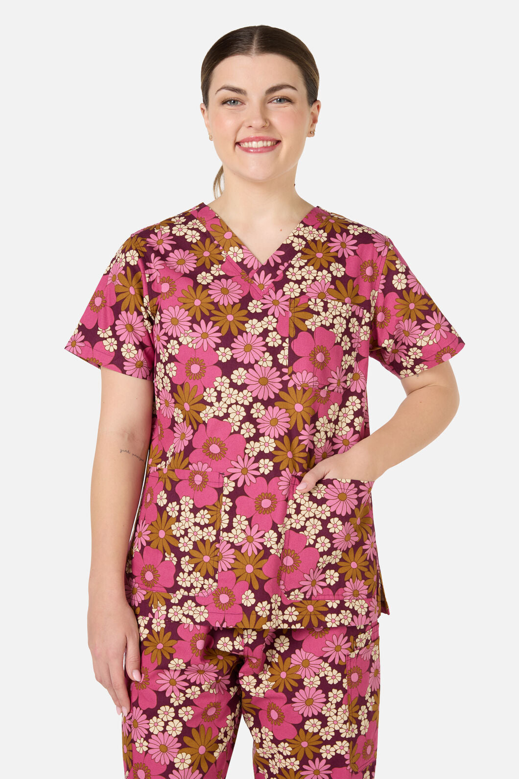 Scrubs With Love - Brigette Scrub Set - pink