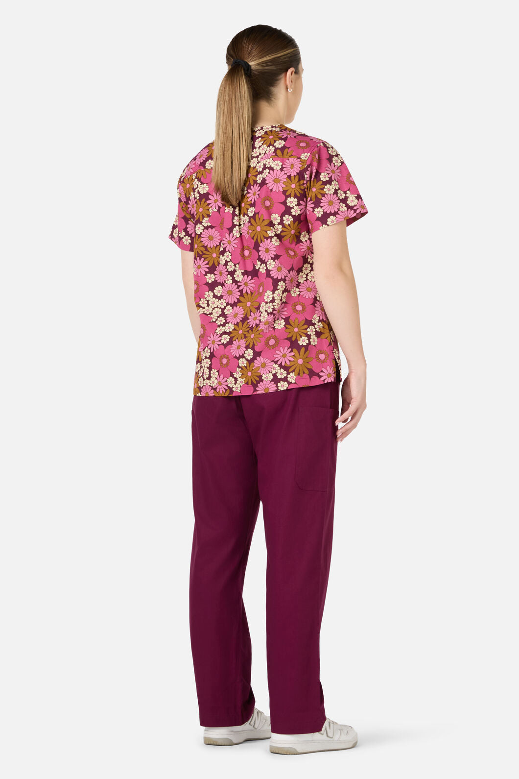 Scrubs With Love - Brigette Top & Pant Scrub Set - pink