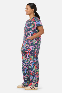 Scrubs With Love - Snakes & Flora Scrub Set - navy