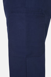 Scrubs With Love - Snakes & Flora Top & Pant Scrubs - navy