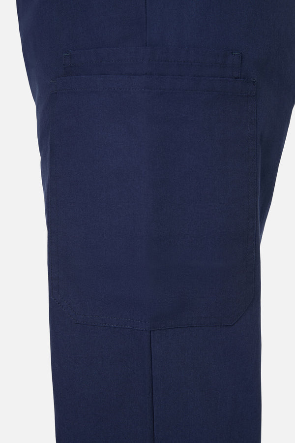 Scrubs With Love - Snakes & Flora Top & Pant Scrubs - navy