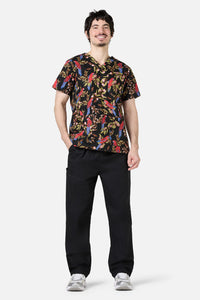 Scrubs With Love - Rosella Top & Pant Scrub Set - black