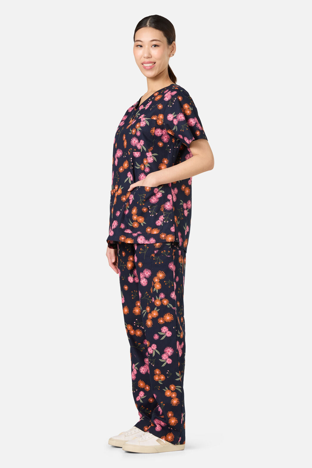 Scrubs With Love - Gumnut Puffs Scrub Set - navy