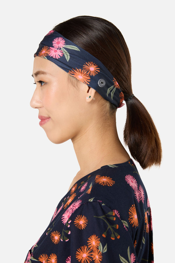 Scrubs With Love - Gumnut Puffs Scrub Headband - navy