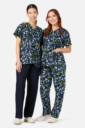 Scrubs With Love - Sweet Pea Scrub Set - navy