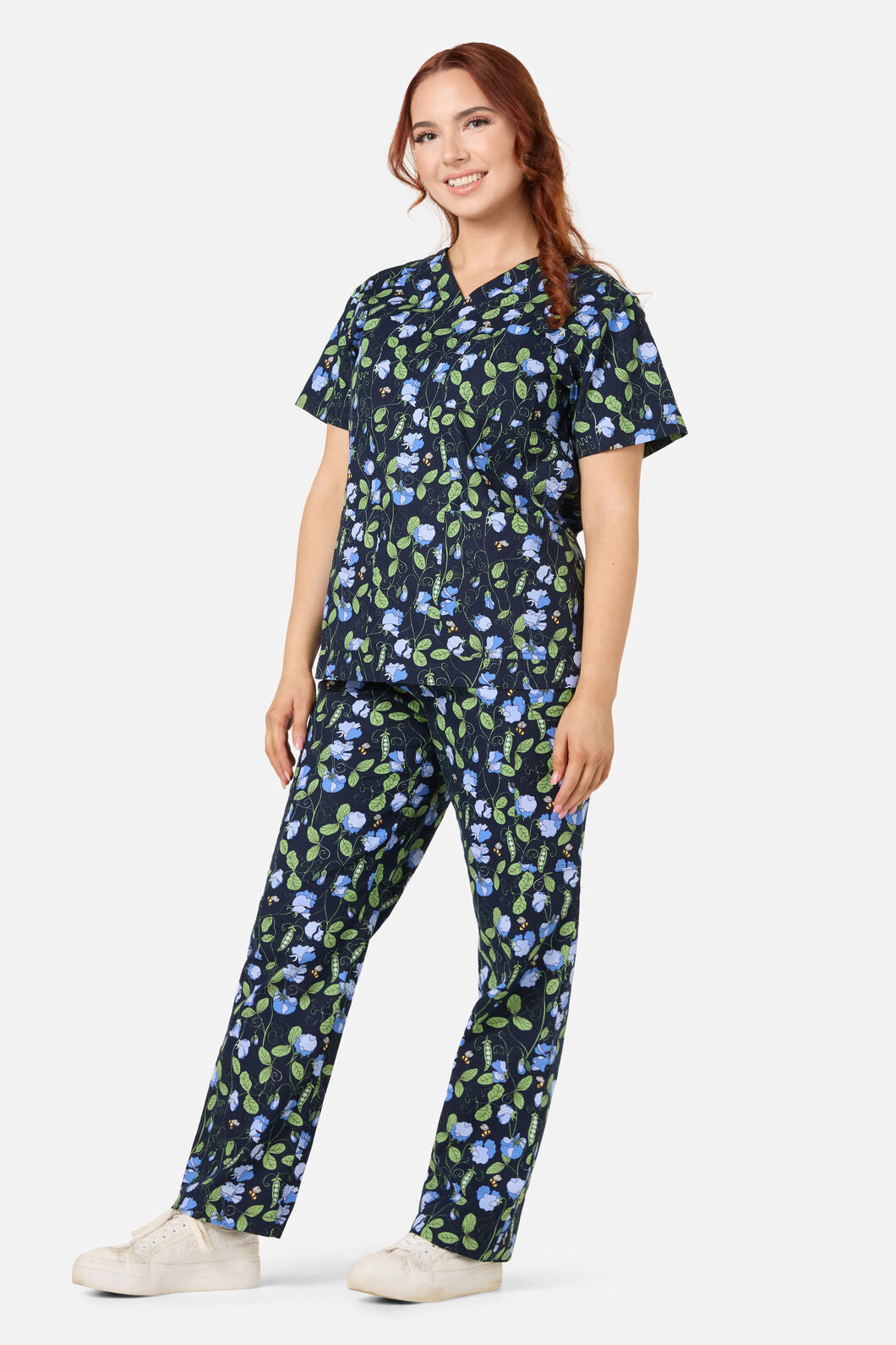 Scrubs With Love - Sweet Pea Scrub Set - navy