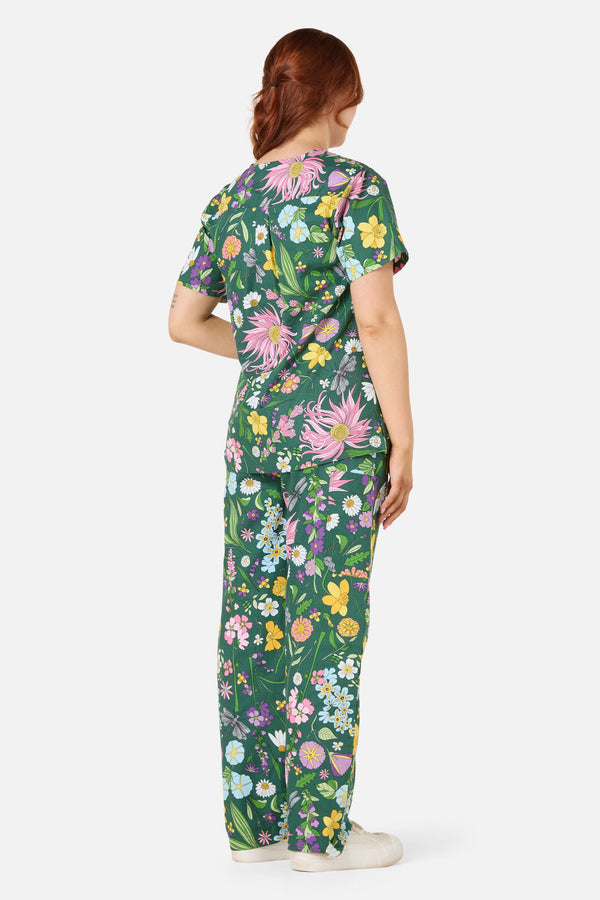 Scrubs With Love - Magical Garden Scrub Set - green