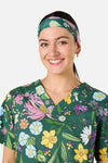 Scrubs With Love - Magical Garden Scrub Headband - green