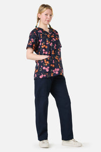 Scrubs With Love - Gumnut Puffs Top & Pant Scrubs - navy