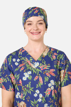 Scrubs With Love - Native Koala Scrub Hat - navy