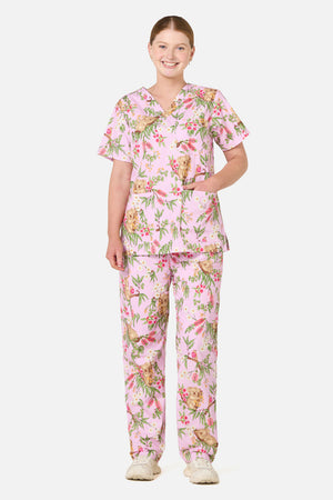 Scrubs With Love - Native Koala Scrub Set Pink - pink