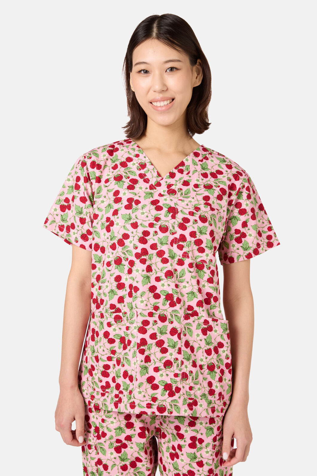 Scrubs With Love - Pink Raspberry Scrub Set - pink