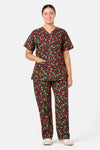 Scrubs With Love - Raspberry Scrub Set - navy