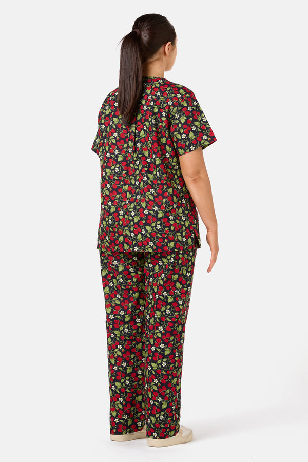 Scrubs With Love - Raspberry Scrub Set - navy
