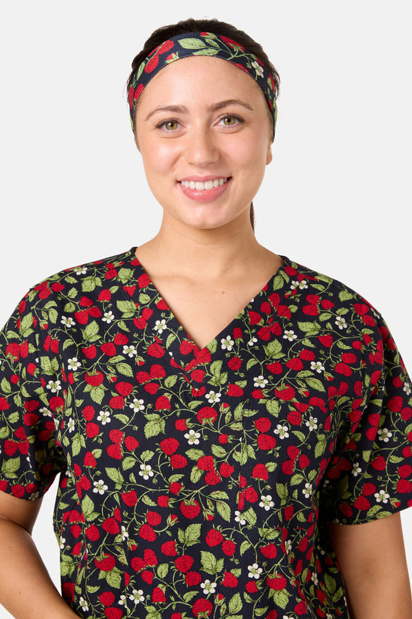 Scrubs With Love - Raspberry Scrub Headband - navy