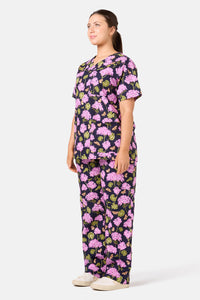 Scrubs With Love - Geranium Scrub Set - navy