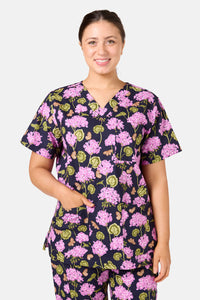 Scrubs With Love - Geranium Scrub Set - navy