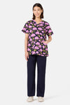 Scrubs With Love - Geranium Mixed Scrub Set - navy