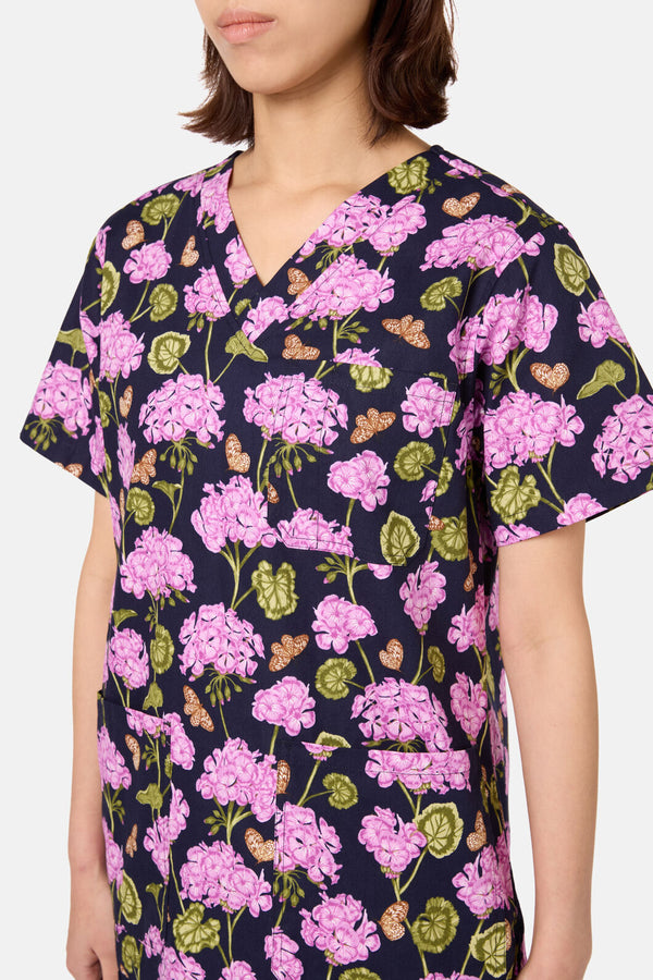 Scrubs With Love - Geranium Mixed Scrub Set - navy