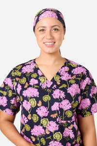 Scrubs With Love - Geranium Scrub Headband - navy