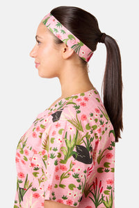 Scrubs With Love - Pretty Swans Scrub Headband - pink