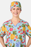 Scrubs With Love - Blue Fruitbowl Scrub Hat - blue