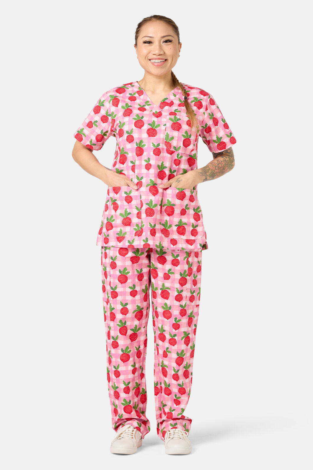 Scrubs With Love - Radish Scrub Set - pink