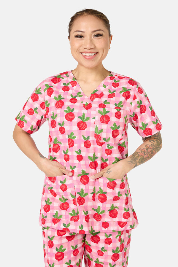 Scrubs With Love - Radish Scrub Set - pink