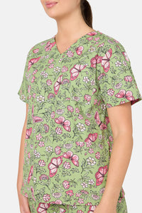 Scrubs With Love - Yvette Butterfly Scrub Set - green