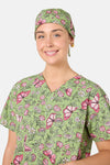 Scrubs With Love - Yvette Butterfly Scrub Hat - green