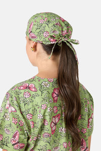 Scrubs With Love - Yvette Butterfly Scrub Hat - green